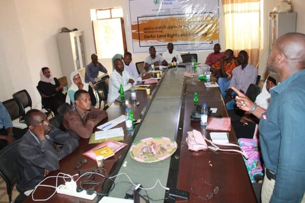 Training workshop on Darfur Land rights, Justice & advocacy 
